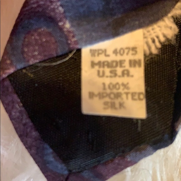 Oscar de la Renta abstract print silk necktie - Picture 4 of 7